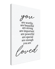 You are Loved Canvas