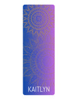 Mandala Rubber Personalize Name Yoga Mat