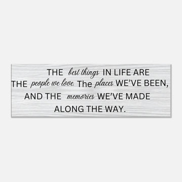 The Best Things in Life Canvas
