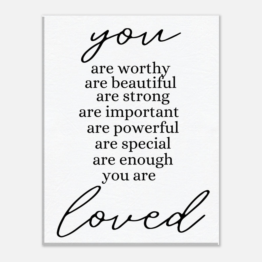 You are Loved Canvas
