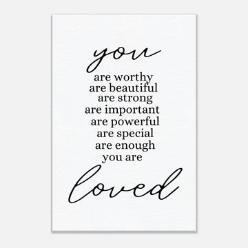 You are Loved Canvas