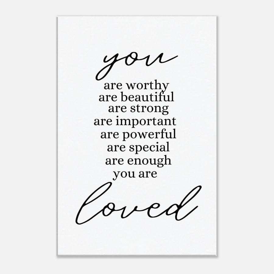 You are Loved Canvas