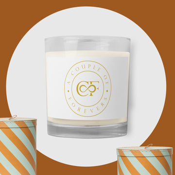 A Couple of Forevers Glass jar soy wax candle