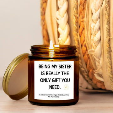 My Sister Amber Jar 9oz Candle