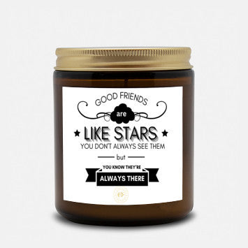 Good Friends Amber Jar 9oz Candle